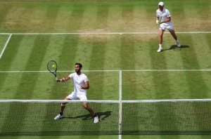 Wimbledon 2025: Bhambri & Galloway's Run Ends in Tiebreak Heartbreak
OR
Indo-American Team of Bhambri and Galloway Bow Out of Wimbledon After Tiebreak Loss
OR
Wimbledon Upset: Bhambri/Galloway Fall to Granollers/Zeballos in Round 3 Thriller