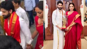 Naga Chaitanya and Sobhita Dhulipala's Tirumala Temple Visit: Couple's Affectionate Display Wins Hearts