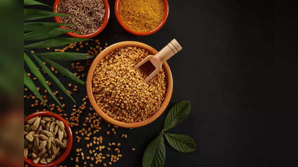 Homemade fenugreek hair mask for hair thickness.