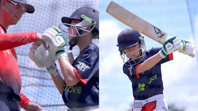 Ricky Ponting's son showcases batting skills during MLC practice
