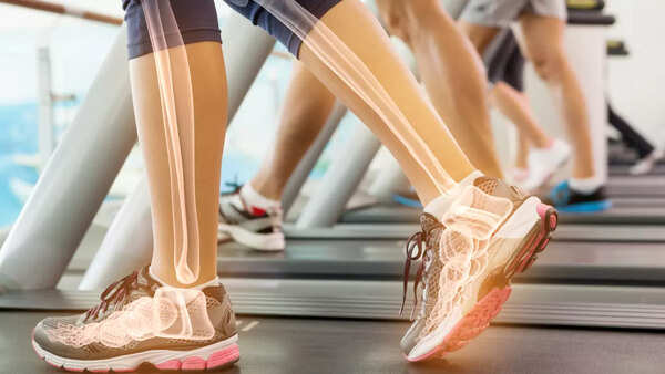 Woman exercising with weights