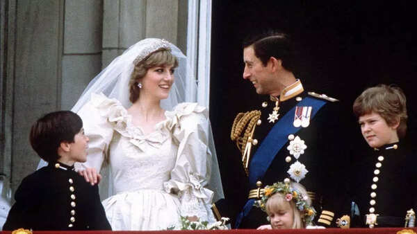 Princess Diana and Prince Charles on their wedding day