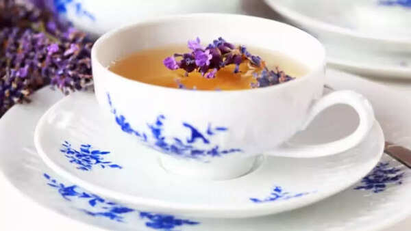 Fragrant lavender tea for relaxation