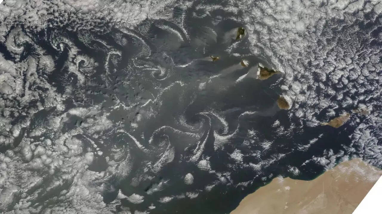 Von Karman vortices: Nature’s swirling wind patterns